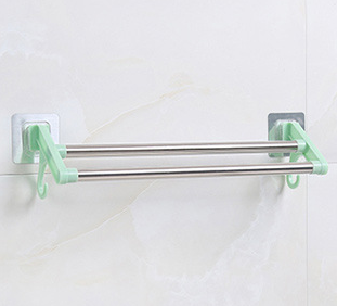 Perforation - Free Bathroom Towel Rack Stainless Steel Wall Mounted Towel Holder