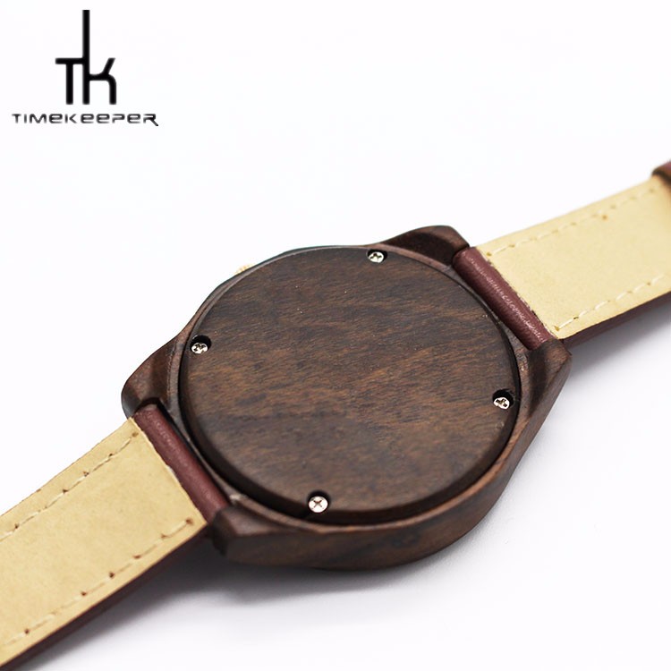 Unisex Wood Dial Real Leather Strap Watches For Men Online Fashionable