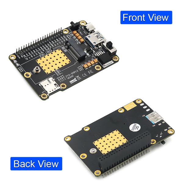 OEM 4G 5G Base HAT For Raspberry / Samsung ARTIK / Rock64 Media Computer Board