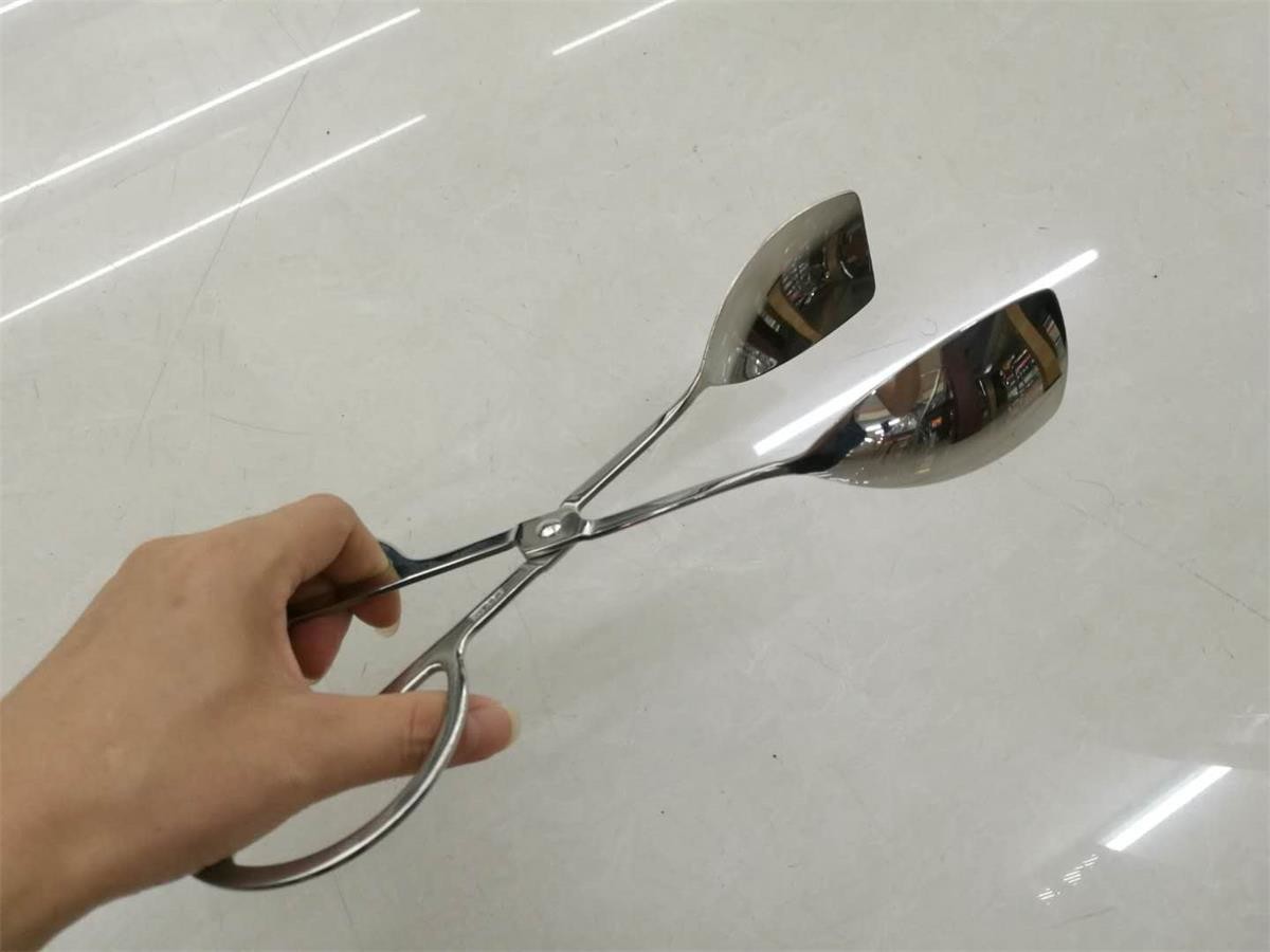 10'' Scissor Salad Tong 18-8 Stainless Steel, L=250MM, Commercial Buffet Supplies
