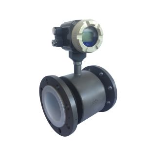 High Accuracy Electromagnetic Water Flow Meter Bi - Directional Measurement