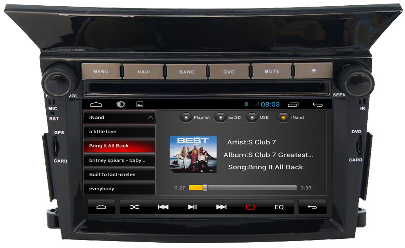 Ouchuangbo car navi dvd android 6.0 for Honda Pilot with SWC USB QUAD CORE A9 ,1.6GHz Frequency