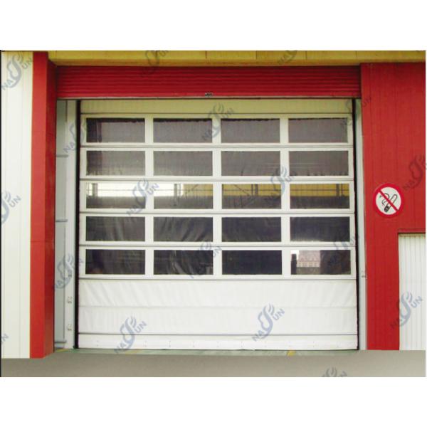 Large High Speed Folding Door Dustproof With Plastic PVC Fabric Door Material