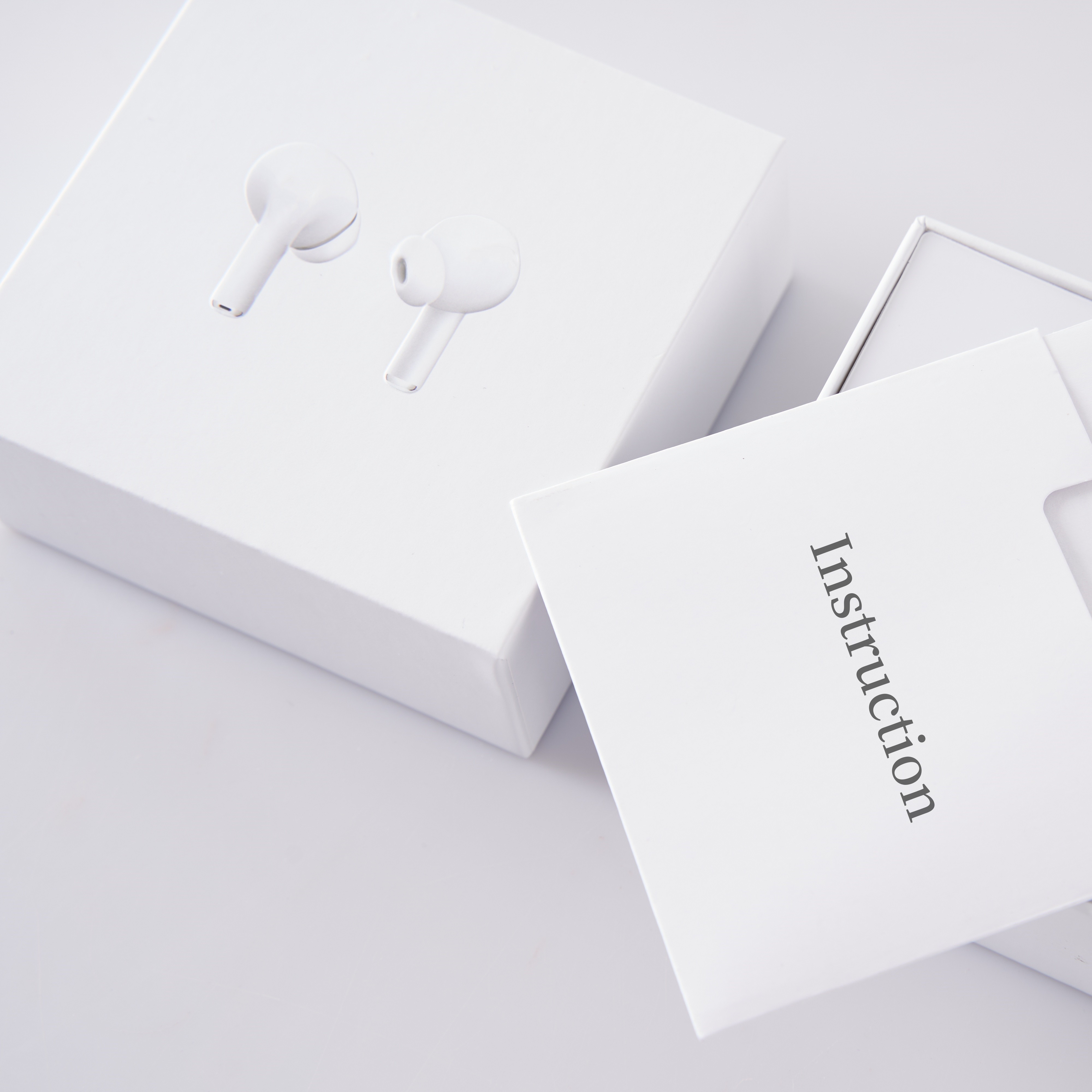 Custom Logo White Bluetooth Headset Packaging Cardboard Box Earphone Package Paper Box