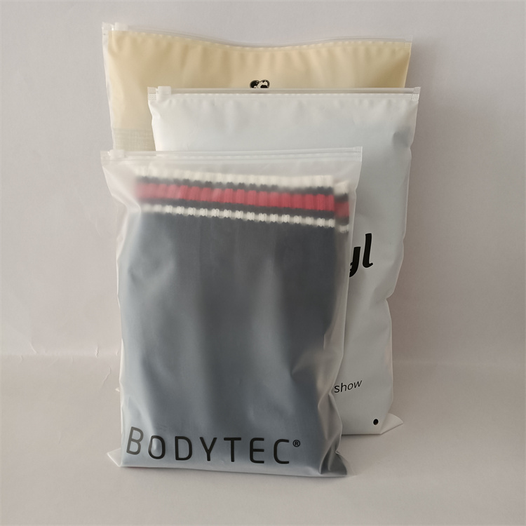 Gravure Printing Zipper Plastic Bag for Garment Packaging Custom Logo and Waterproof