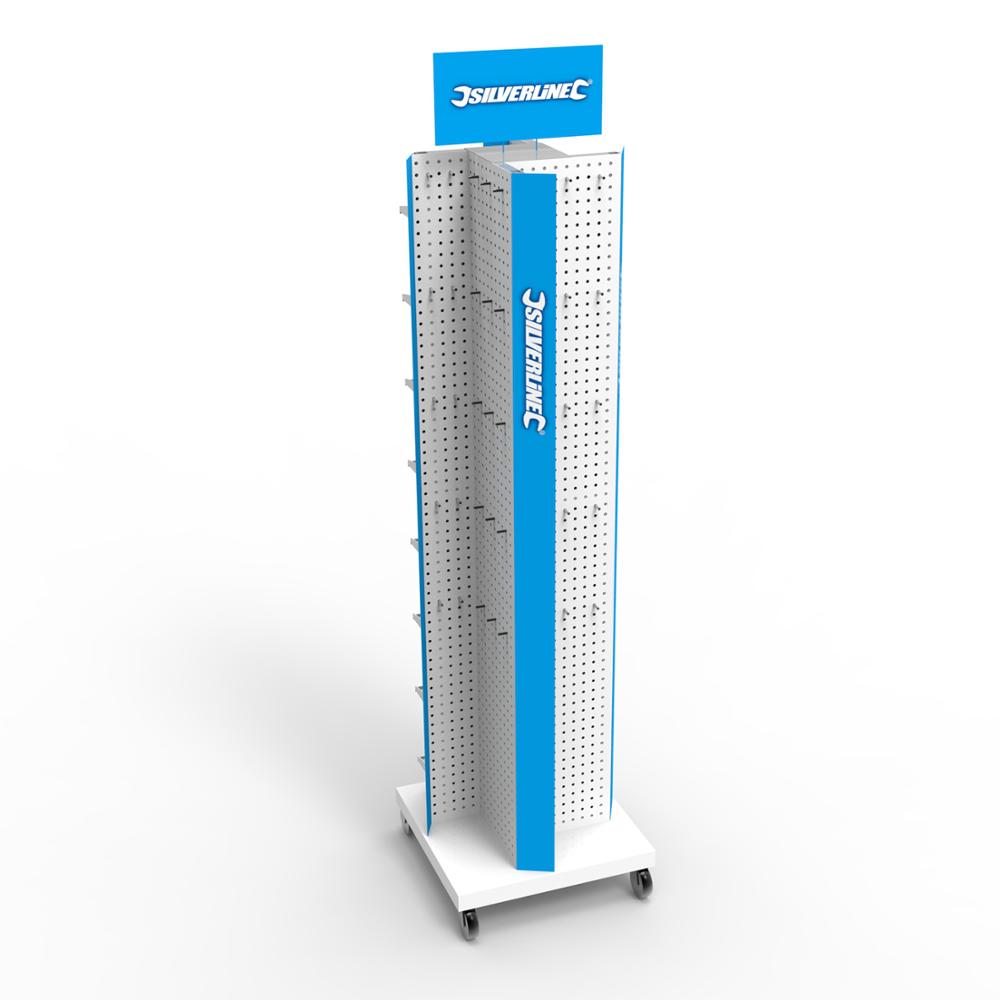 Pegboard Cellphone Accessories Display Stand With Hooks