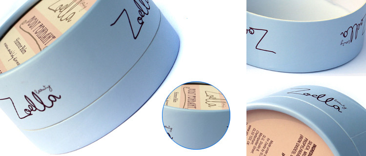 Cylinder Cosmetic Paper Boxes Matt Lamination For Skin Care , Color Customized