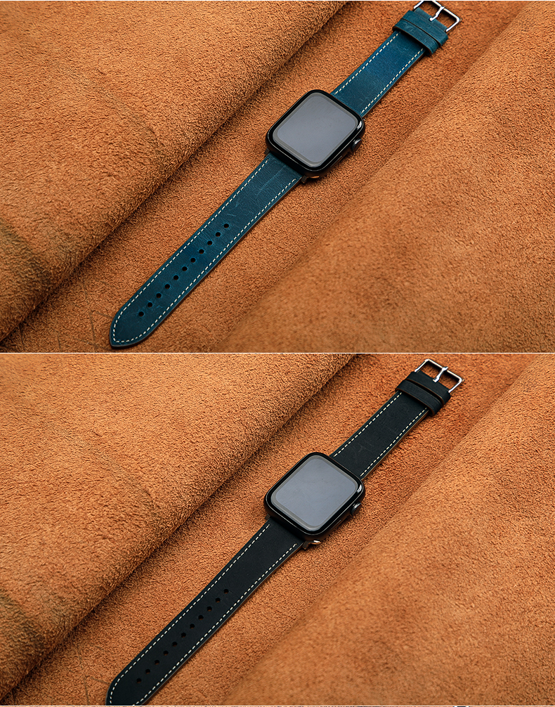 Apple Watch Leather Look Band Bracelet for 38mm 40mm 42mm 44mm Series 7 6 SE 5 4 3 2 1