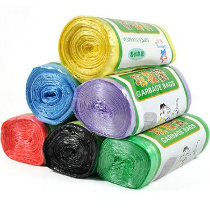 Black PLA Compostable / Biodegradable Plastic Garbage Bags Heat Sealing Type