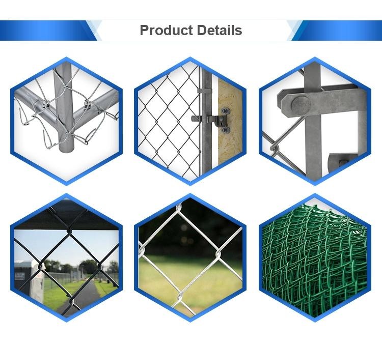 30m Length/Roll 8foot Steel Chain Link Fencing For Industrial