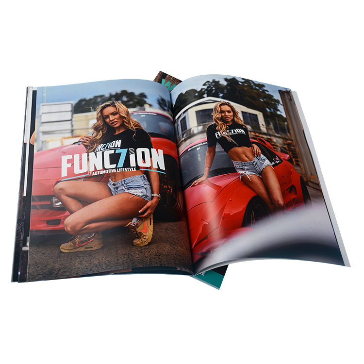 Glossy Coated C2S Art Paper Magazine Book Printing , Paper Back Porter Magazine Print