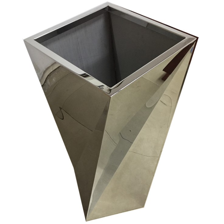 Unique shape design metal planters pots for garden decoration