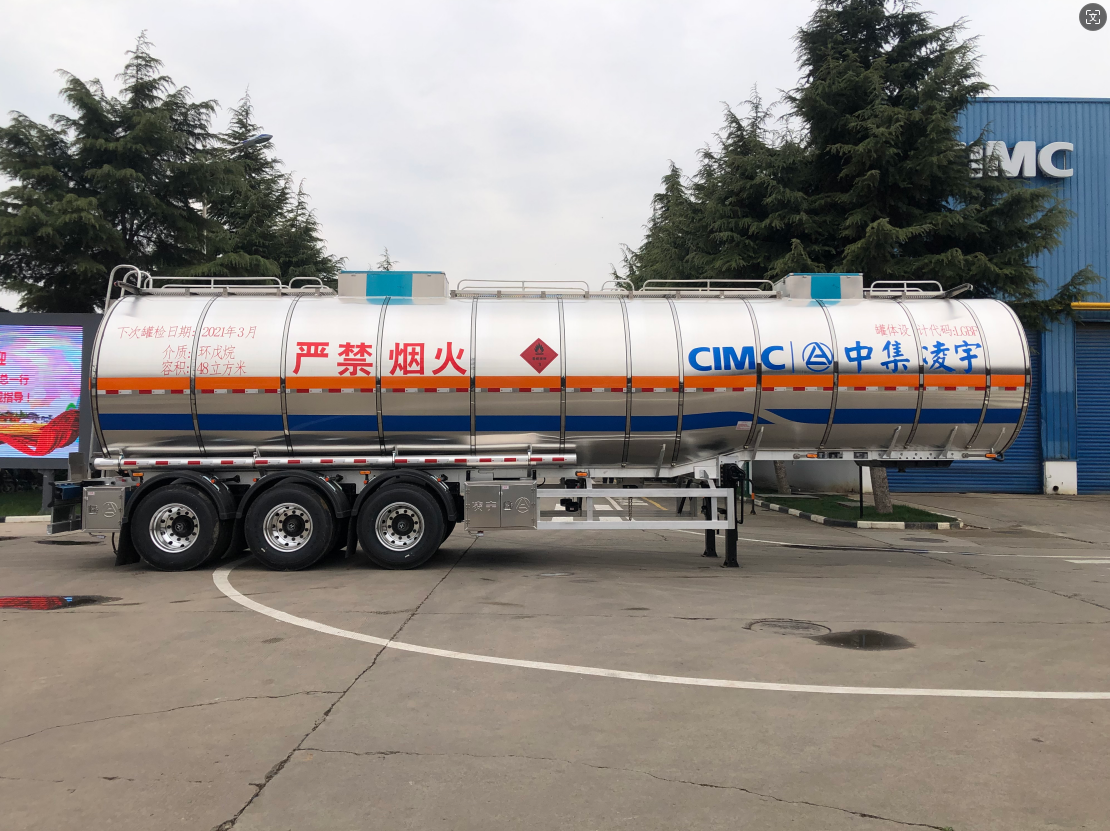 12315/12465*2500*3950 CIMC LINYU 42000 Liter Diesel Gasoline Tanker Semi Trailer