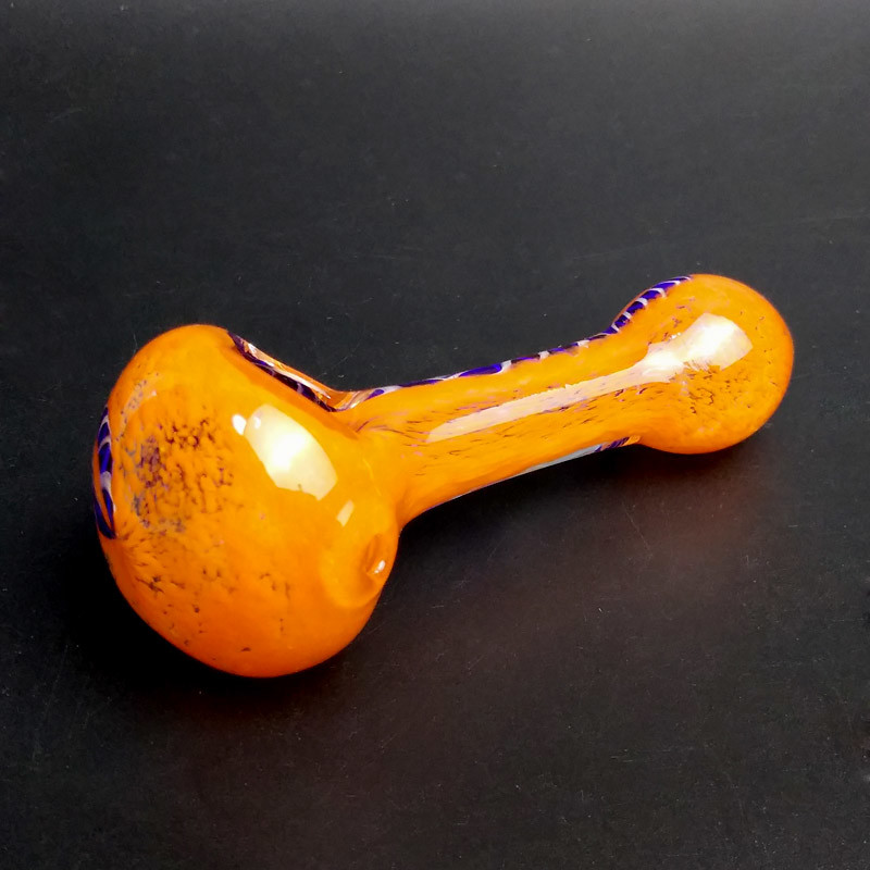 Adult Use Custom Glass Hand Pipes For Tobacco Dry Herb Grass Weed 3.9 Inch