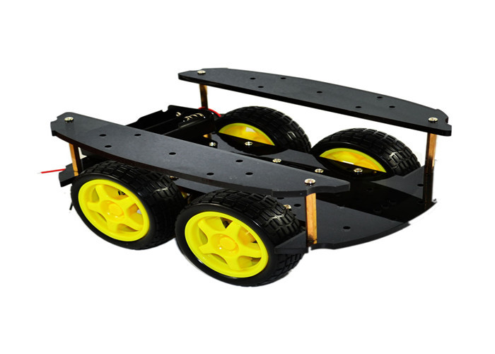 2 Layer 4WD Arduino Car Robot , Smart Car Chassis Four Wheel Drive