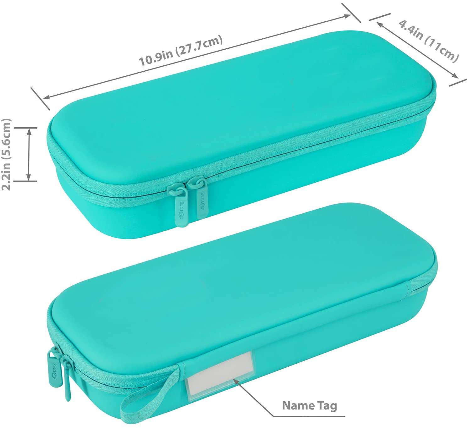 Shockproof Zipper Stethoscope Hard Case 11"x4.2x2.2"