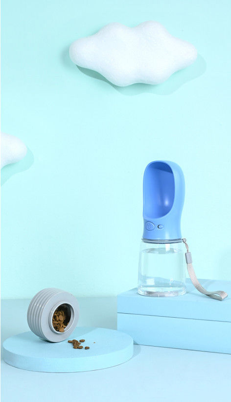 Dog Travel Water Bottle 2 In 1 Pet Feeders Detachable O Shaped