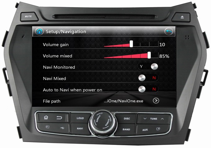 Ouchuangbo Car Stereo GPS Navi for Hyundai IX45 /Santa Fe 2013-2014 DVD Bluetooth USB SWC OCB-8056A