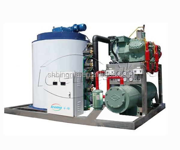 China 50 tons/day containerized snow flake ice machine for cooling with factory price