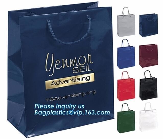 OEM Logo Printed Paper Packaging Bag Custom Good Quality Flower Carrier Bag,Art Paper Flower Carrier Bag Shopping Bags W