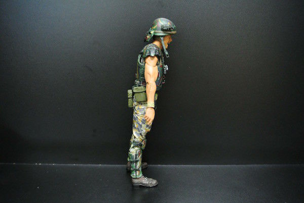 Camouflage Soldier Action Figures , Army Action Figures With Screaming Face