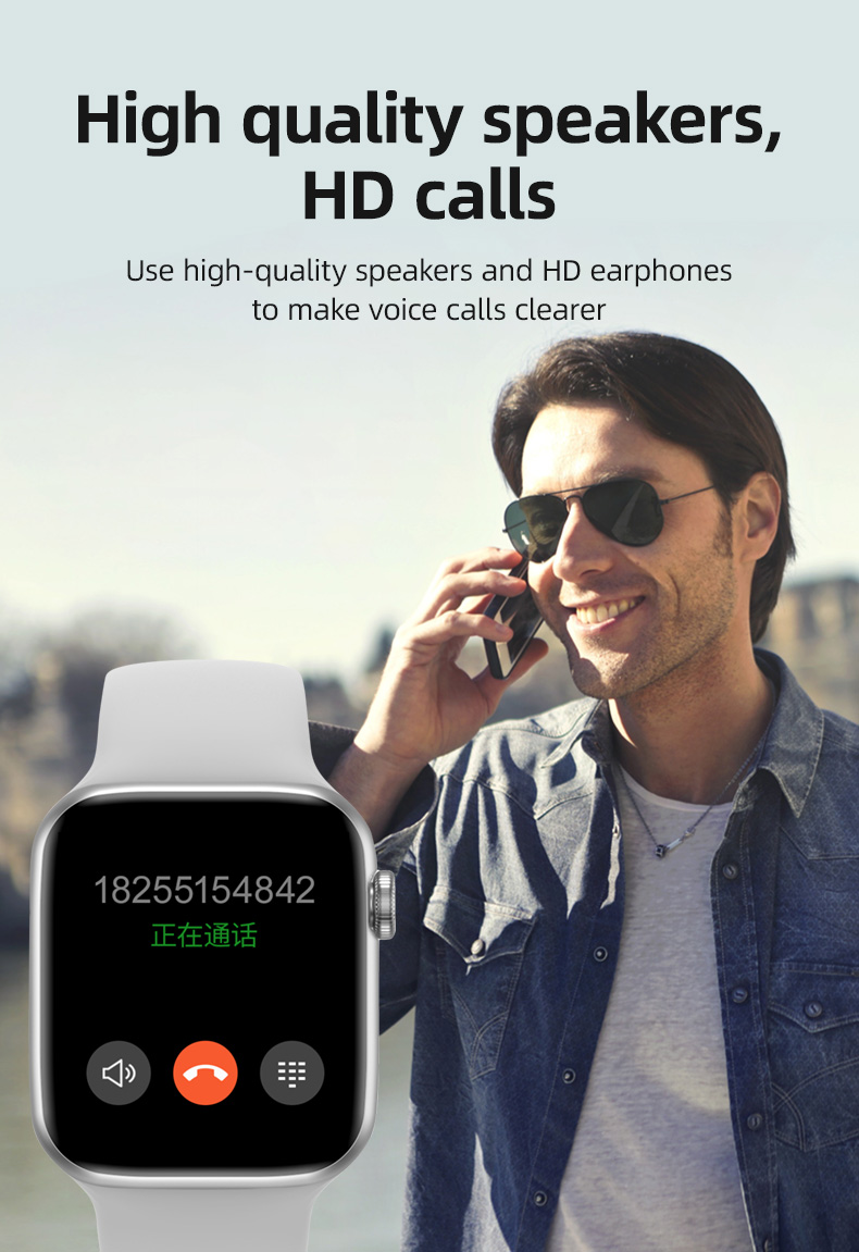 Android Square Shape Smartwatch 1.54inchBand Bracelet Band T500 Plus Strap