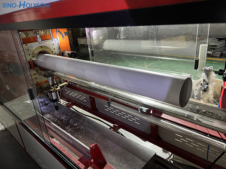 22kw 80/156 Screw PVC Pipe Production Line For Drainage Pipe Manufacturing