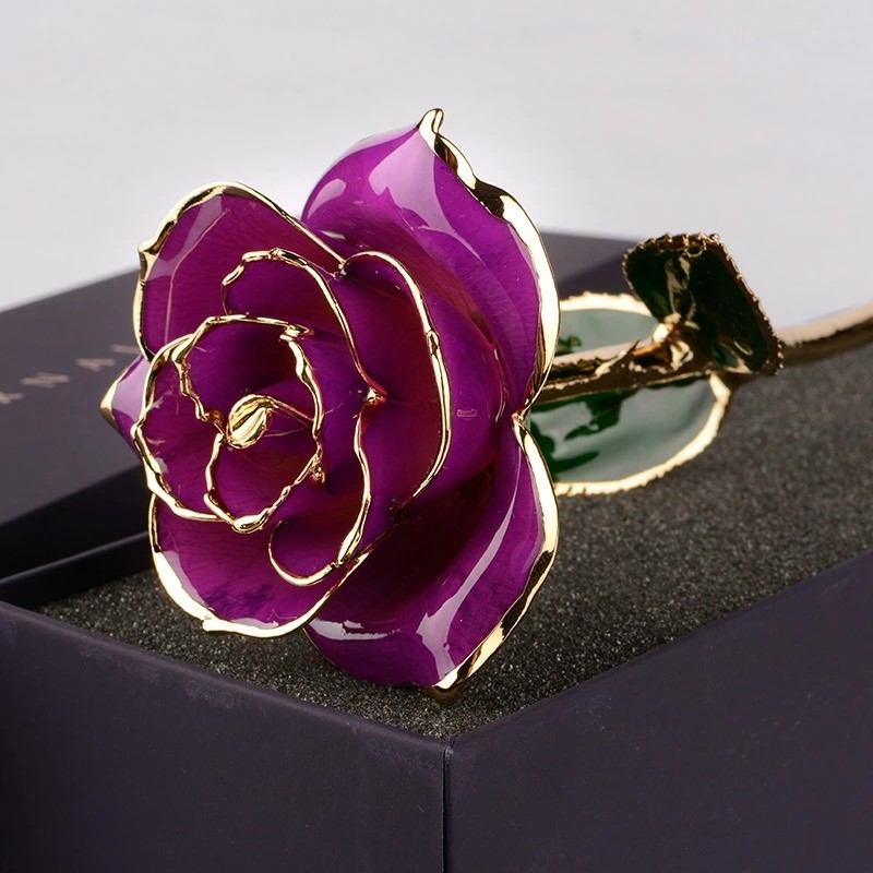 Valentine's Day Mother's Day Gift Of Real Rose Dipped In Gold New Arrival 24K Gold Plating Roses