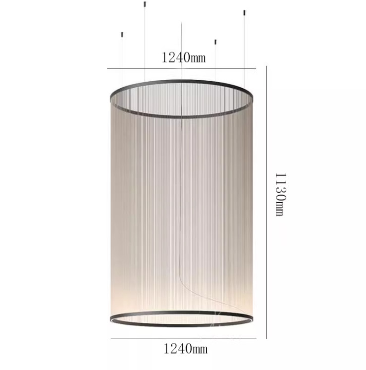 big designer pendant lamp black and gold led villa chandelier for hotel