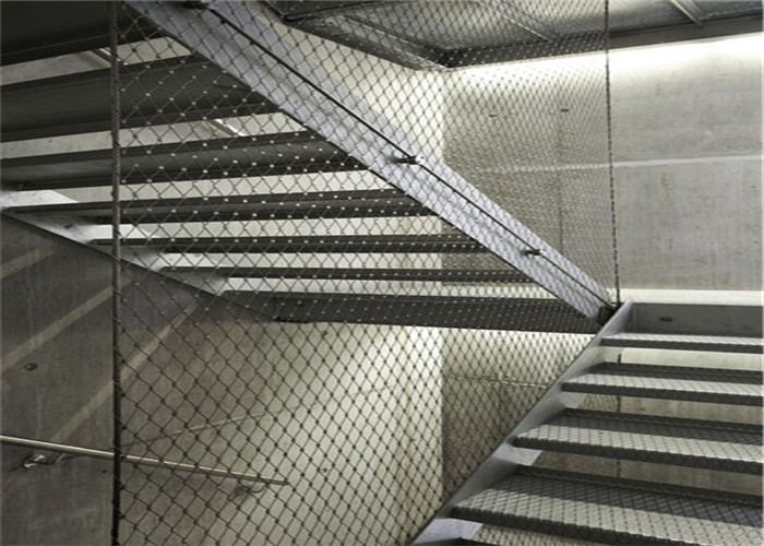 Buildings Stainless Steel Rope Mesh Alkalinity Resisting Easy Maintenance