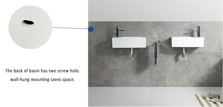 Accessible Washbasin Wall Hung Basin Solid Surface 320*285*130 mm