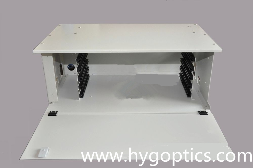 24 Port 2U Height Fiber Optic Patch Panel For Communication