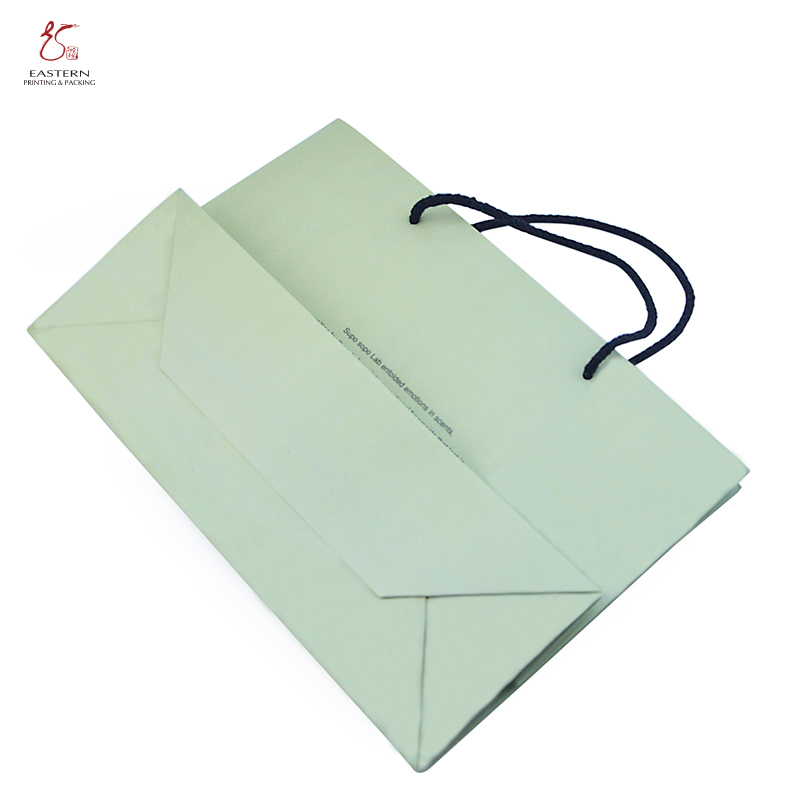 CMYK Recycled Printed Paper Shopping Bag For Toothpaste
