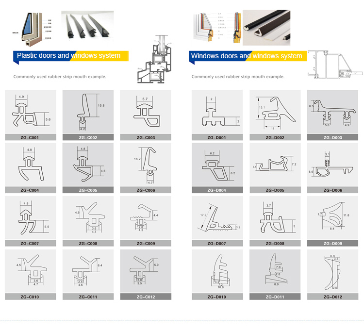 Moulding Processing Service Refrigerator Truck Door Seal Customizable 65±5 Hardness
