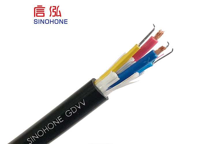 FTTH Fiber And Power Hybrid Fiber Optic Cable G.657A2 Bow Type 300 / 500 V