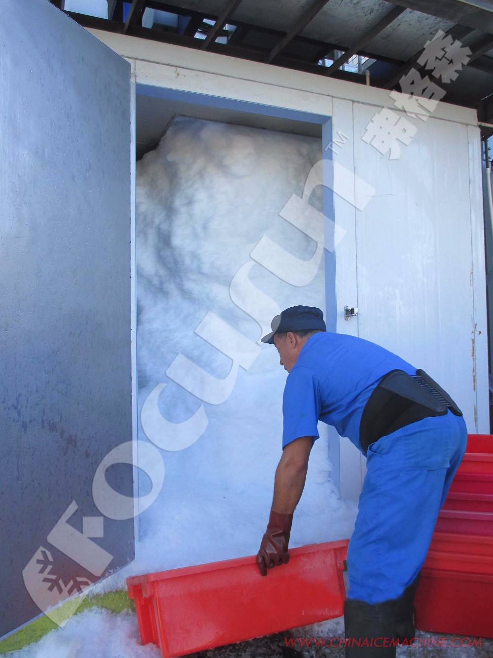 10 Ton Flake Ice Machine for Direct Slicing and Combining Refrigerated Materials