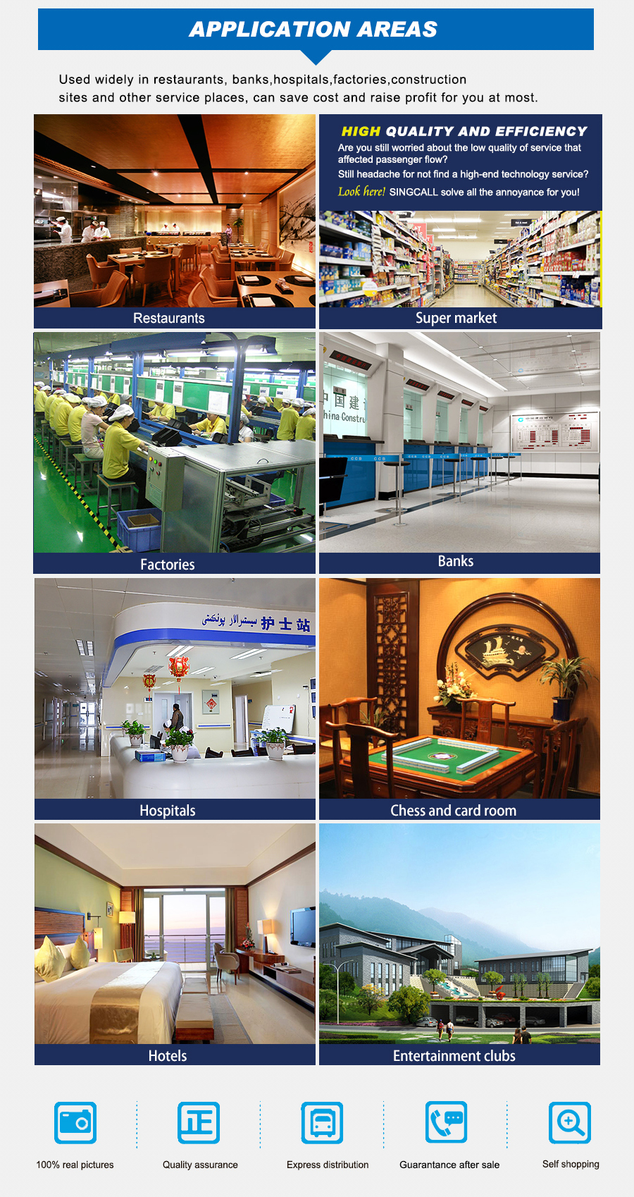 Good quality wireless restaurant digital screen display waiter table calling system