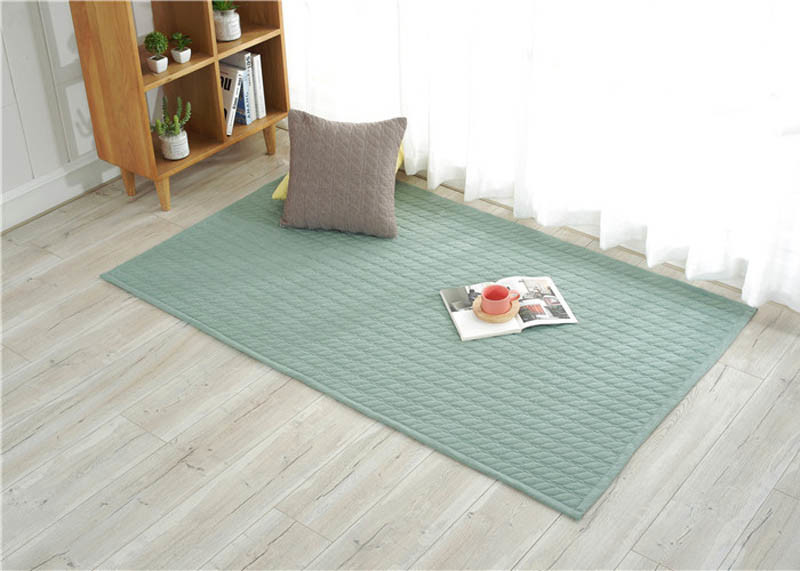 Hand Made cotton door mats , Study carpet mat for living room Customized