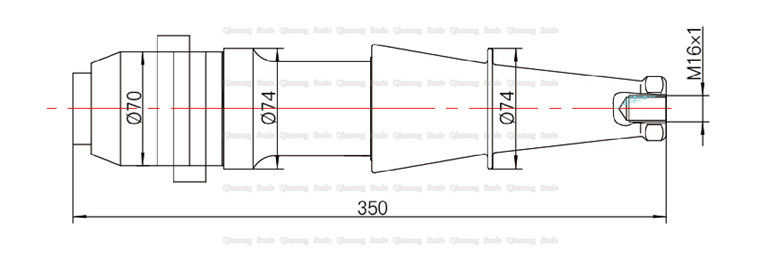 3600W High Energy Ultrasonic 15Khz Frequency Converter With 74mm Mounting Flange