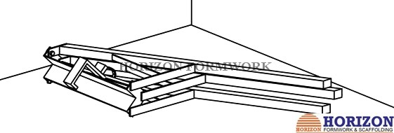Removable Slab Formwork Construction Folding Tripod Q235 Steel Pipe Material