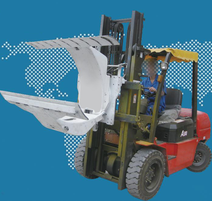 1ton To 4.5ton Forklift Tire Clamp Attachment Electric Forklift Parts