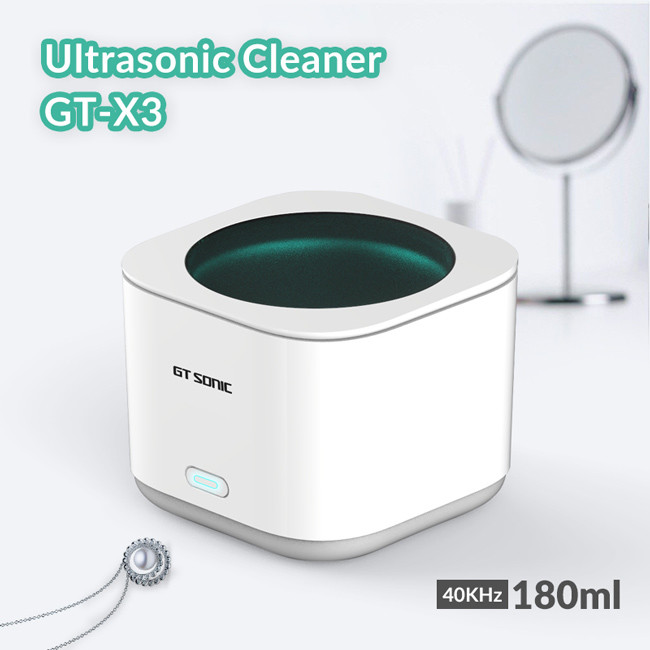 Small Size Ultrasonic Watch Cleaner Light Cube Structure With 12V 1A Adapter