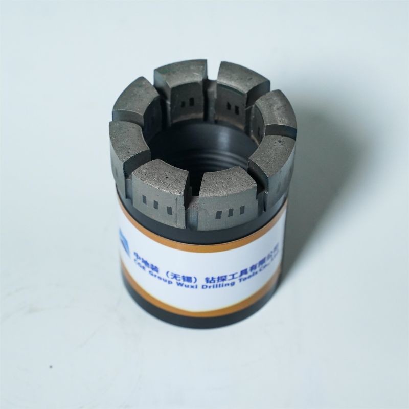 Black Sand Profile Diamond Core Bit , Impregnated Diamond Bit High Reliability
