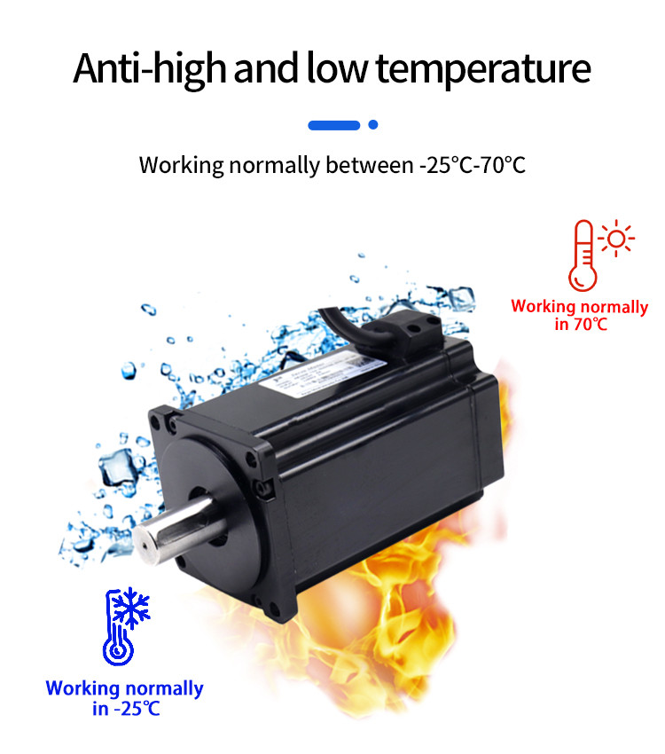 Over Voltage Protection 60mm 400W 48V DC AGV Servo Motor With Encoder