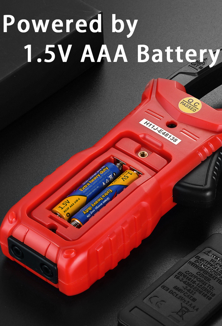 HT206B Auto Range Digital Clamp Meters , 600A AC Current Clamp Meter