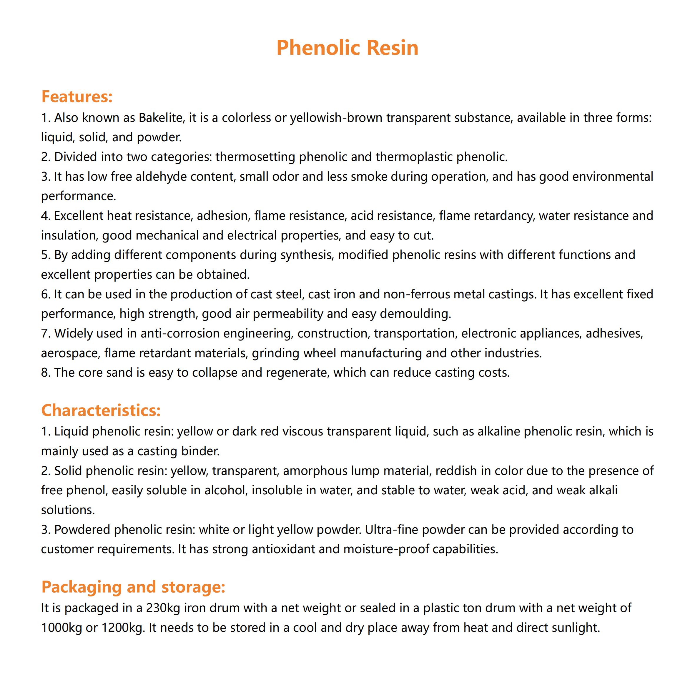 Phenolic Resin Cas 9003-35-4 For Synthetic Resin And Plastics Purity 99.99% Raw Material