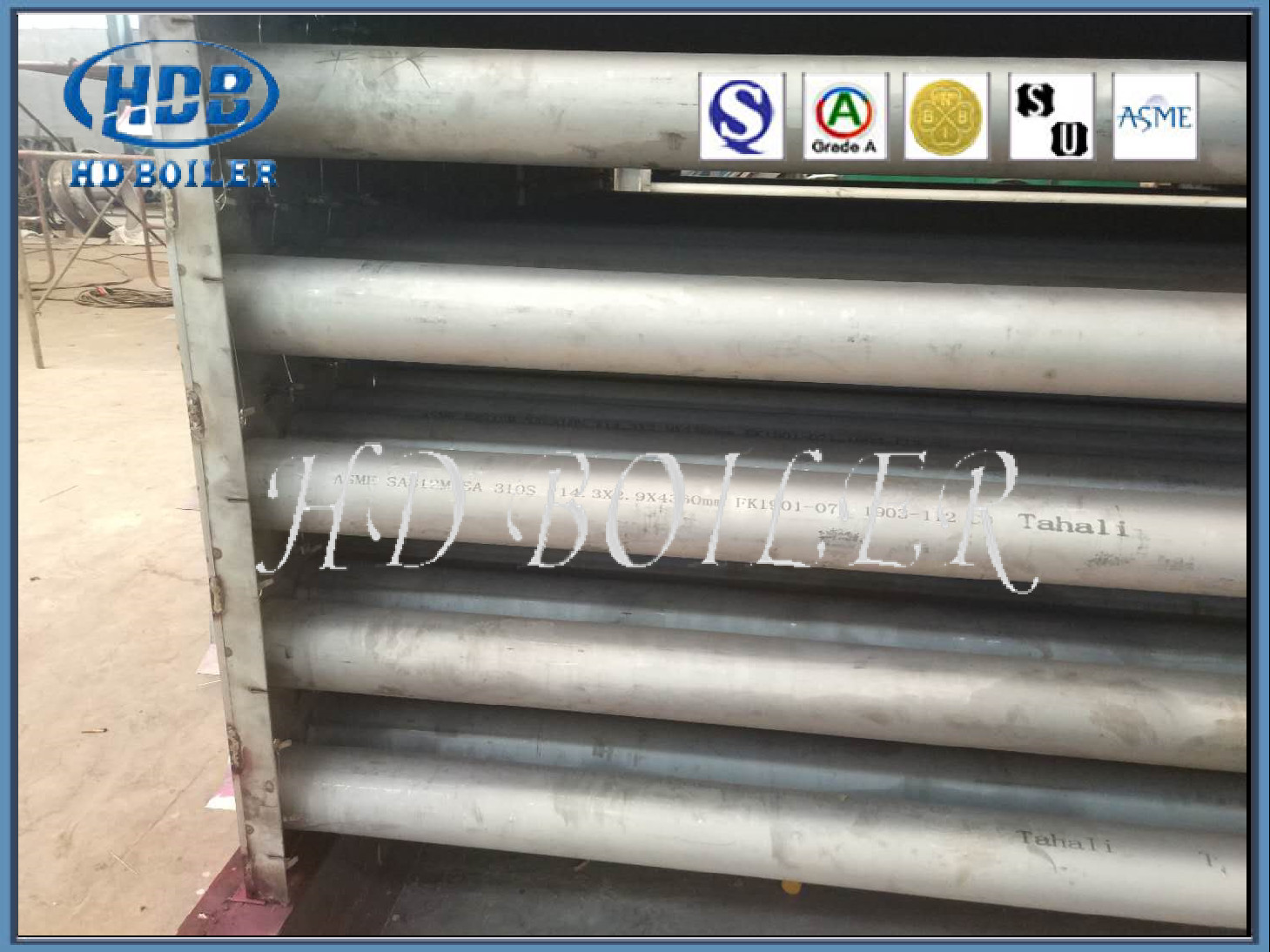 ASME Power Station Plant Boiler Air Preheater Heat Exchange Painted Surface Treatment