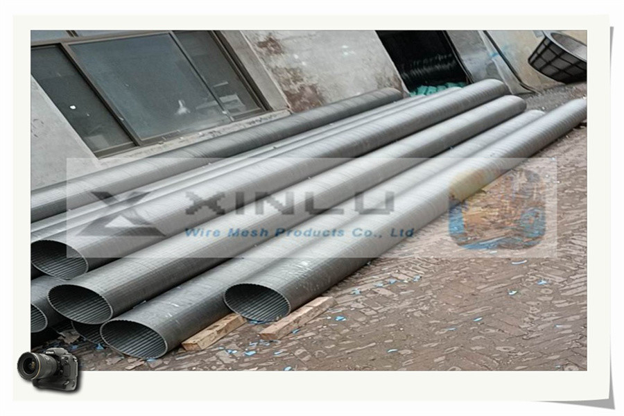 SUS 304 316 316L V Wire Screen Pipe Non Clogged Wedge Wire Screens