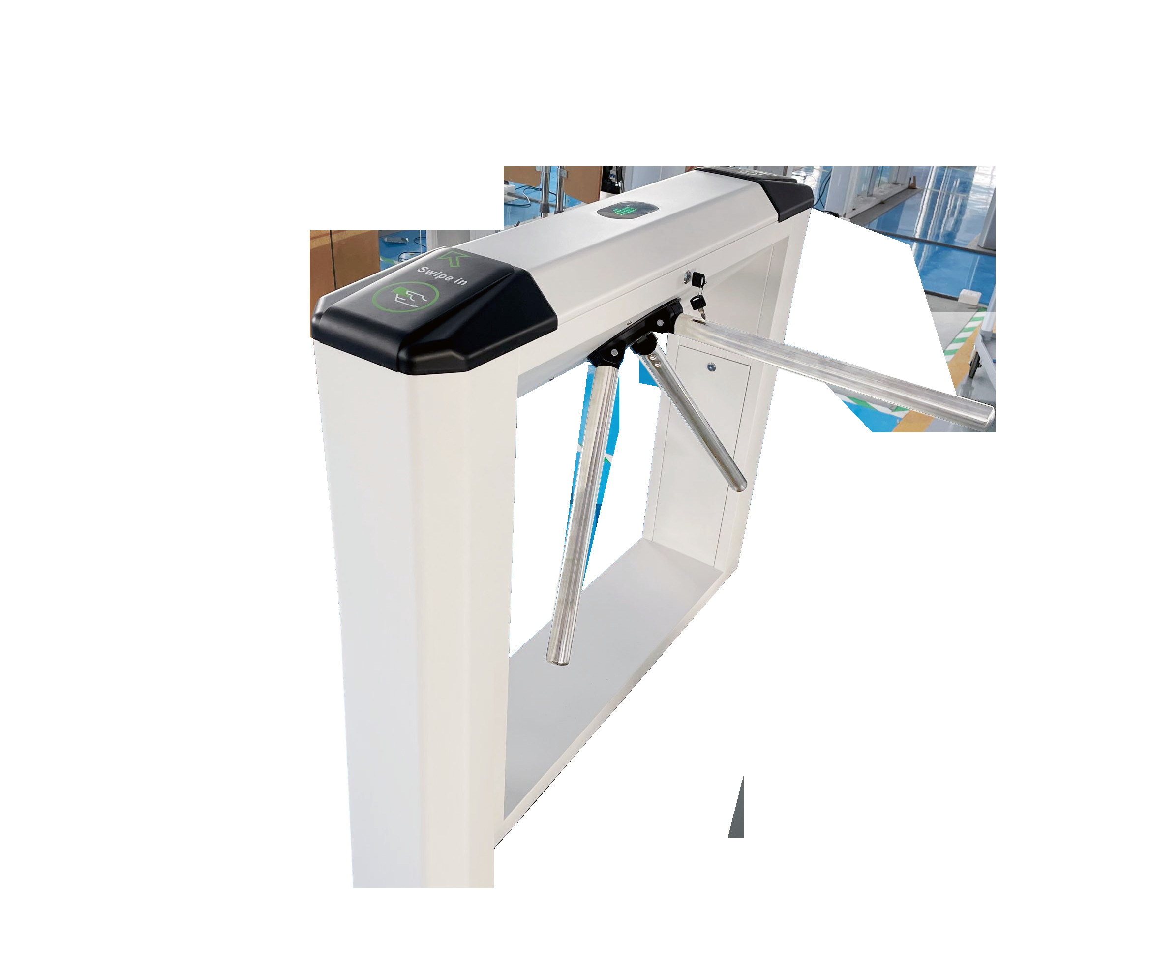 30-50 Persons/Min Tripod Turnstile Gate Waist Height Efficient Reliable