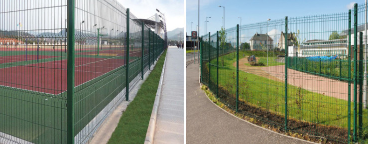 1.8*3.0m Galvanized 3D Bending Fence Panels 2Inch By 4Inch For Land